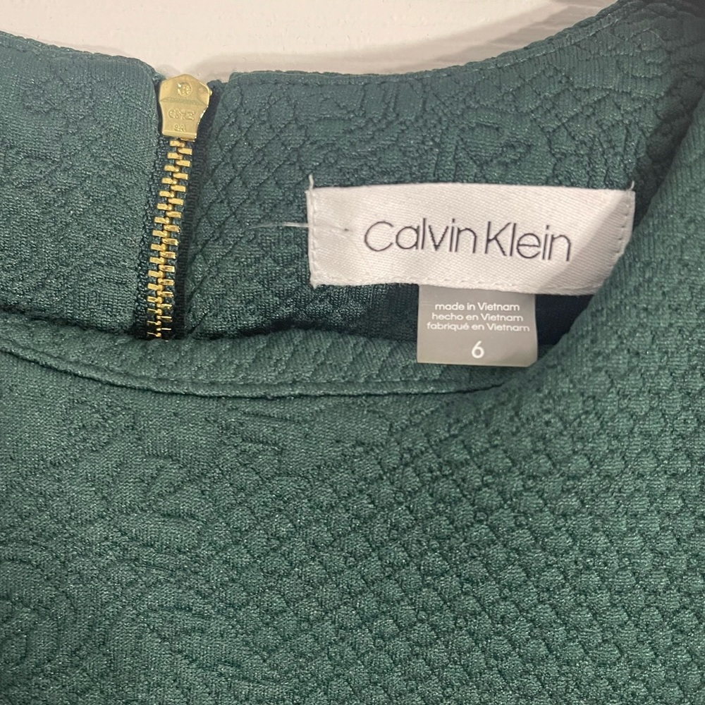 Calvin Klein Green Floral dress. Sz.6.